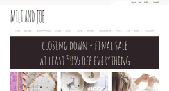 Desktop Screenshot of miltandjoe.com.au